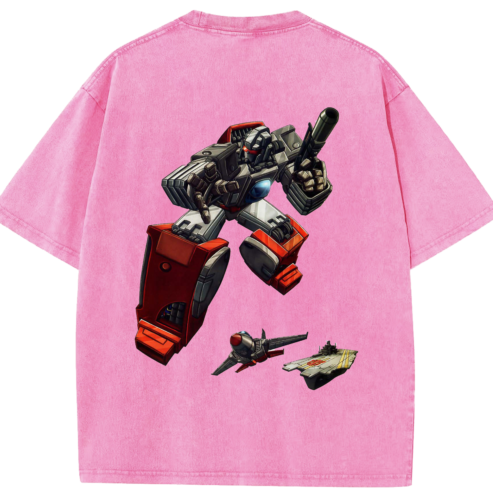 （画像用）  綿100% ヴィンテージ風 半袖Tシャツ（背面プリント）